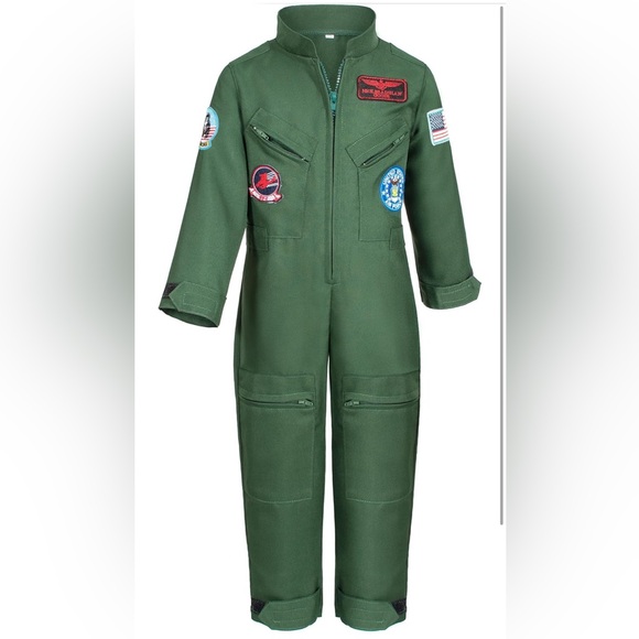 Kids👦🏻👧🏻AirForce FlightPilot🧑‍✈️RoleplaySuit w AviatorAccessories🎖️Sz 6-7Y - Picture 6 of 11
